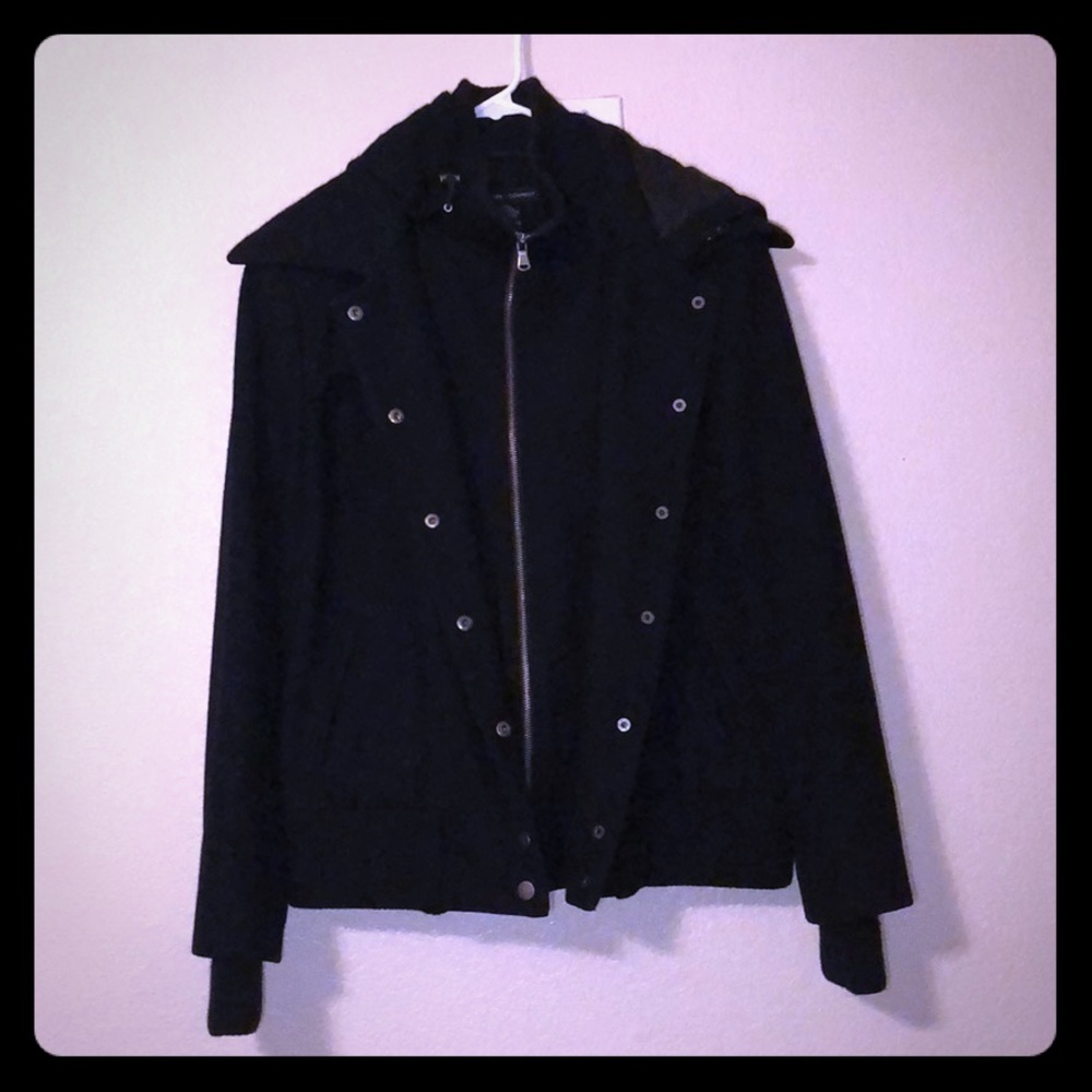 NY&C Wool Layered Bomber Jacket